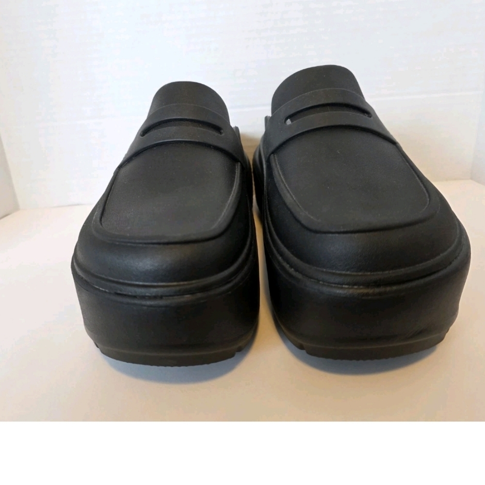 Crocs Stomp Loafer Unisex Black Slip On Platform Casual Sandal Womens 7 Mens 5 - Picture 3 of 10